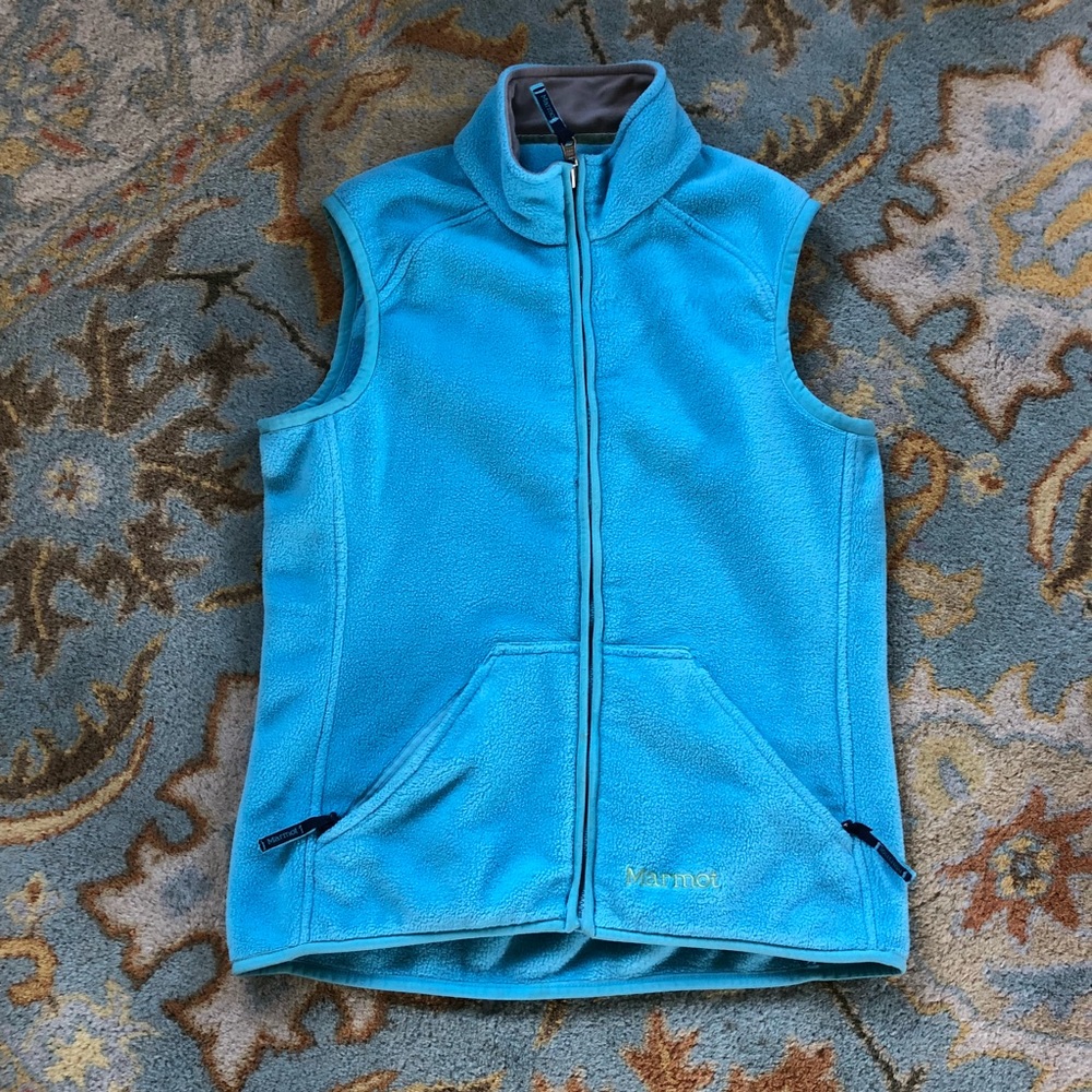 Women’s Marmot fleece vest.